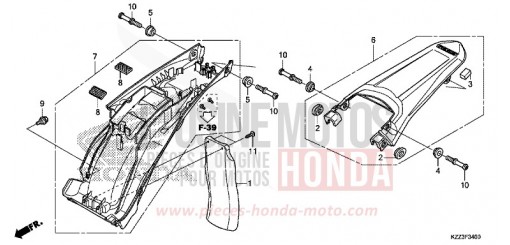 PARAFANGO POSTERIORE CRF250LF di 2015